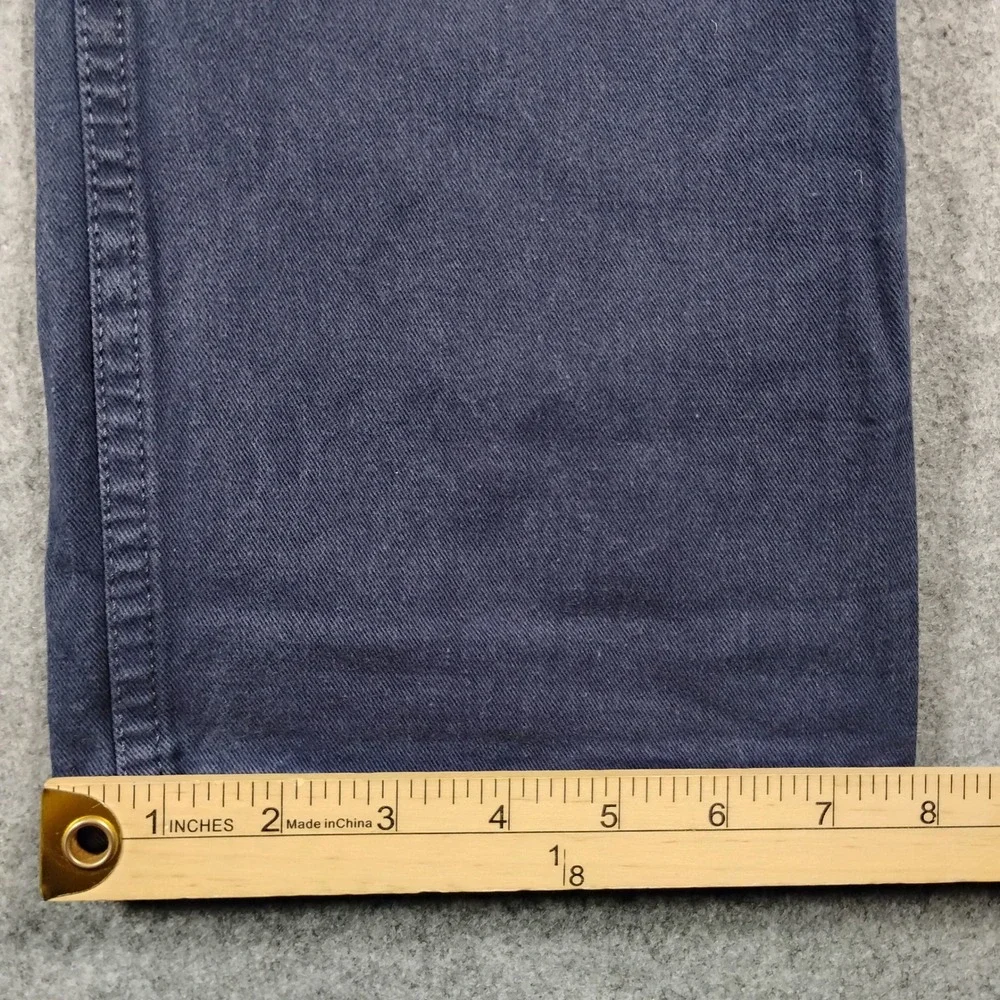 3sixteen Men's Officer Chino Pants Size 36 Navy Blue Casual Twill Button Fly